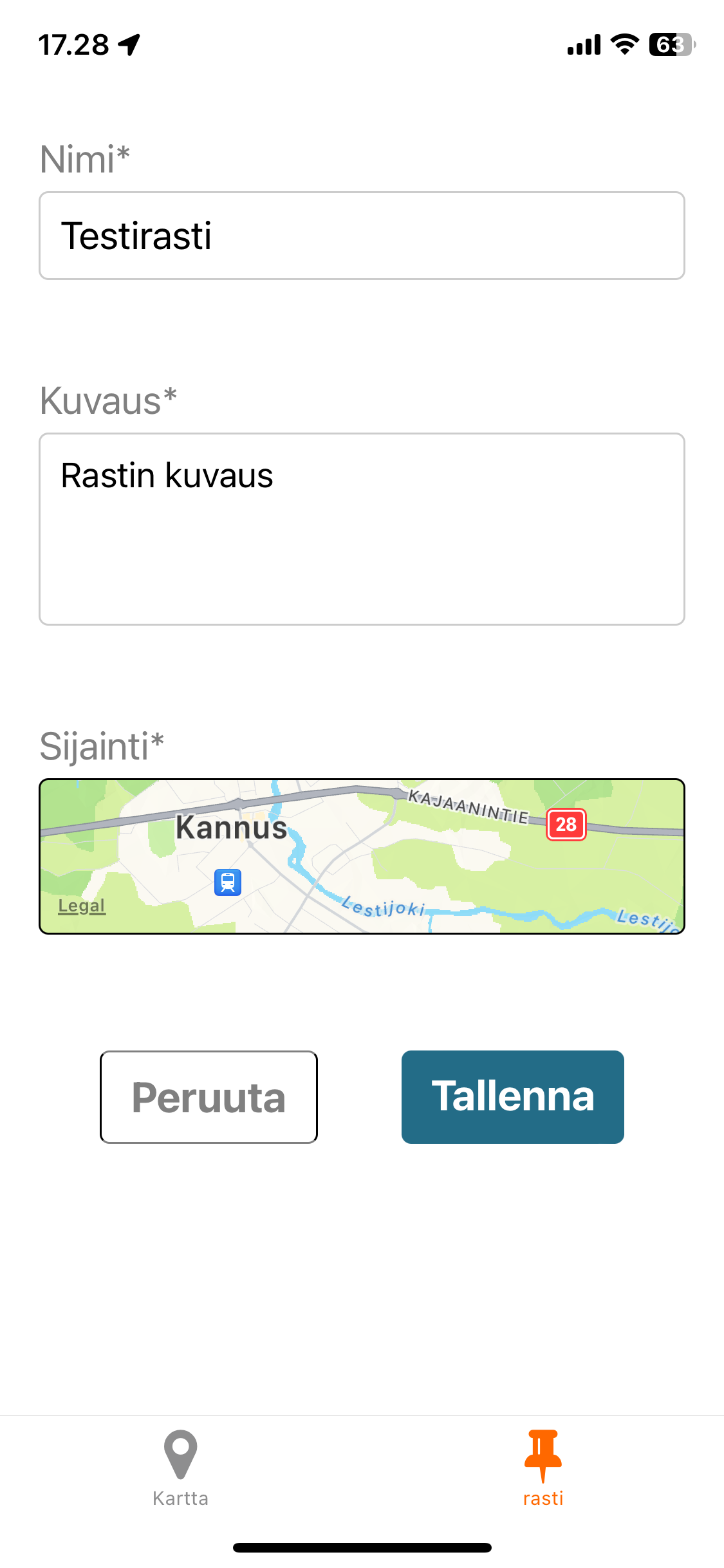 Vuksisuunnistus app image