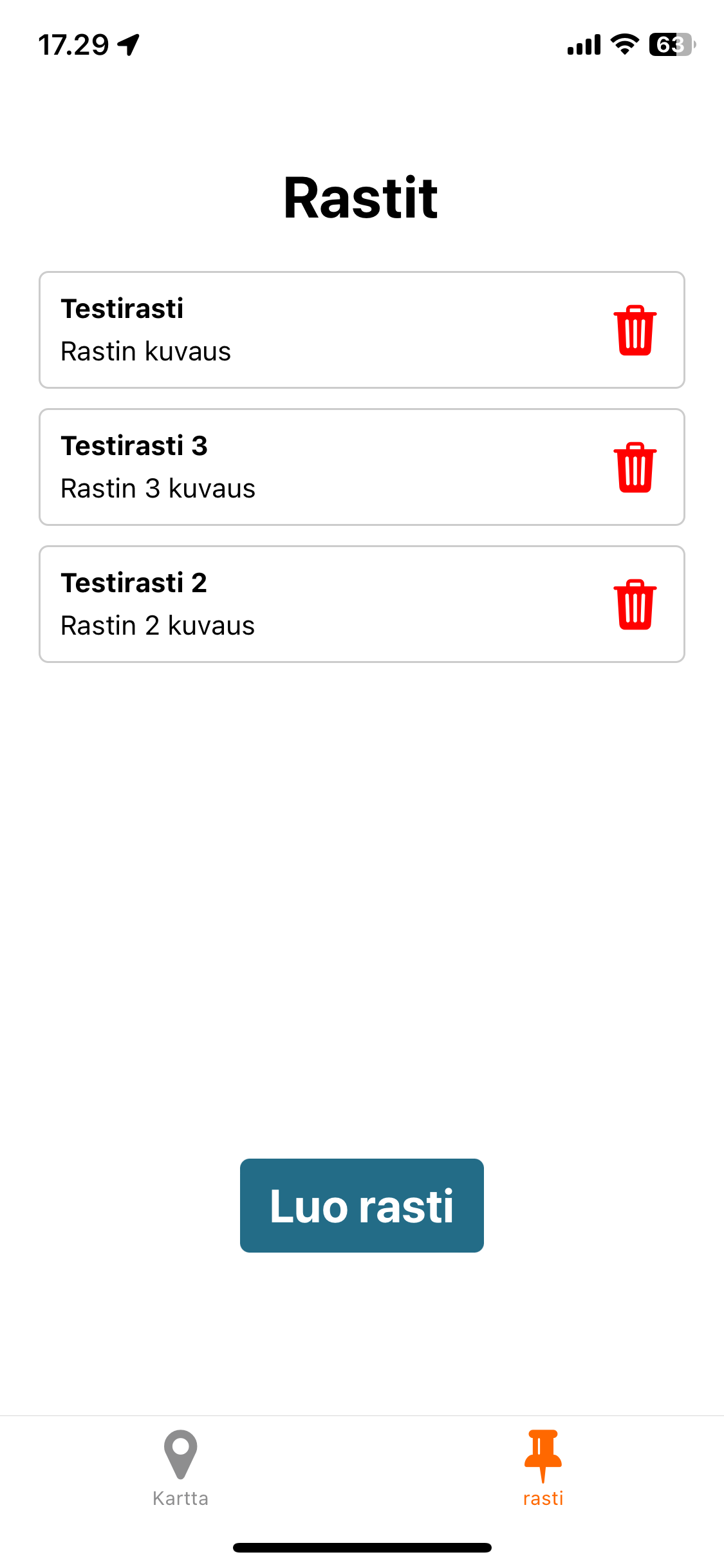 Vuksisuunnistus app image